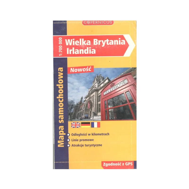 WIELKA BRYTANIA IRLANDIA MAPA SAMOCHODOWA - MARCO POLO