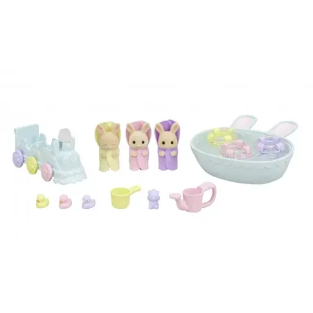 Kąpiel Trojaczków Zestaw Figurek Sylvanian Families Epoch 3+