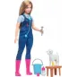 Lalka Barbie Weterynarka Na Farmie + Akcesoria Mattel 3+ Lalka Barbie Weterynarka Na Farmie + Akcesoria Mattel 3+