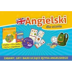 ANGIELSKI DLA UCZNIA. KSIĄŻKA + CD + KARTY Z ZAGADKAMI 6+