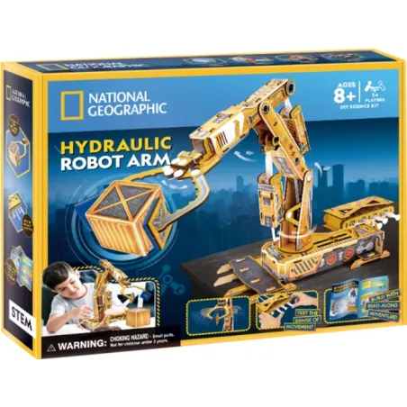 ROBOTYCZNE RAMIĘ HYDRAULICZNE PUZZLE 3D 8+