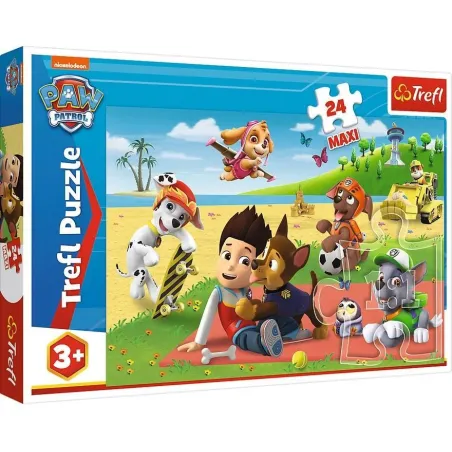 ZABAWA NA KOCUPSI PATROL PUZZLE MAXI 24 ELEMENTY TREFL 3+