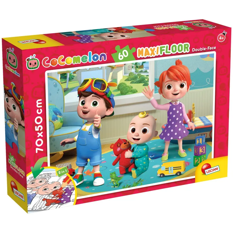 UROCZE PRZYTULASKI COCOMELON PUZZLE DWUSTRONNE MAXI 60 ELEMENTÓW 4+