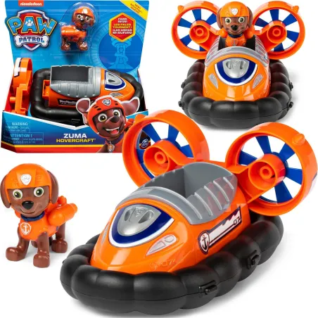 Psi Patrol Pojazd Poduszkowiec + Figurka Zuma 3+