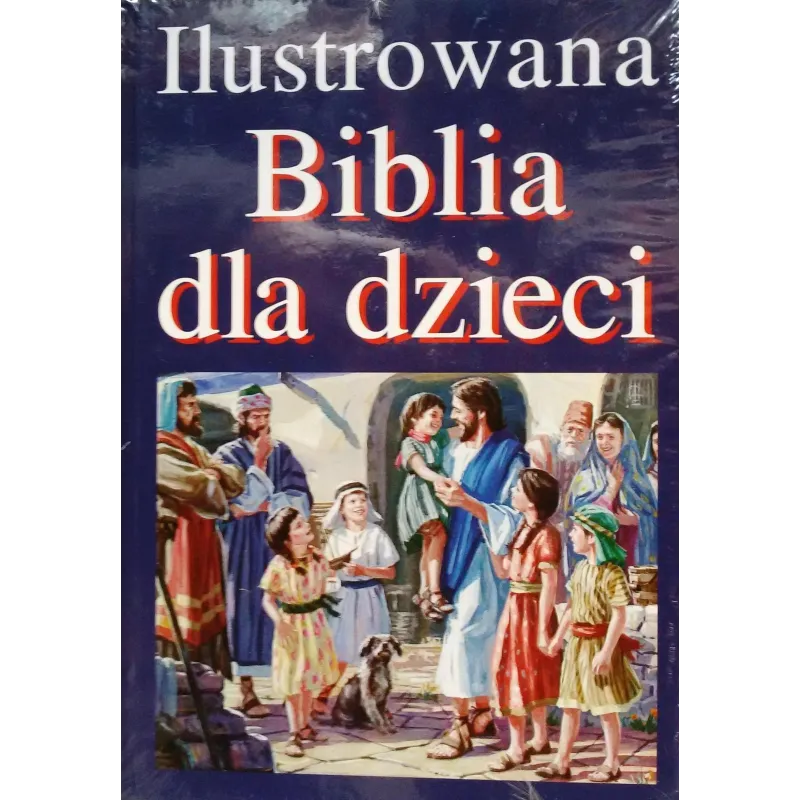 Ilustrowana Biblia dla dzieci  niebieska bez złoceń