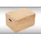Drewniana Skrzynia Pojemnik Do Przechowywania Z Uchyloną Pokrywą 39 X 29 X 23 Cm – Ekologiczne Drewno Sosnowe Fsc® Kesper