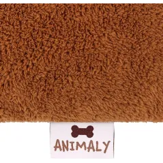 LEGOWISKO DLA PSA KOTA LAMA 100 X 70 CM – BRĄZOWE, PLUSZOWE, ANTYPOŚLIZGOWE, ŁATWE DO PRANIA MYANIMALY