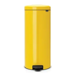 Kosz Na Śmieci Newicon 30L Brabantia – Elegancki Design, Żółty, Antypoślizgowa Podstawa, Wygodny Pedał