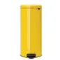 Kosz Na Śmieci Newicon 30L Brabantia – Elegancki Design, Żółty, Antypoślizgowa Podstawa, Wygodny Pedał