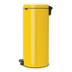 KOSZ NA ŚMIECI NEWICON 30L BRABANTIA – ELEGANCKI DESIGN, ŻÓŁTY, ANTYPOŚLIZGOWA PODSTAWA, WYGODNY PEDAŁ