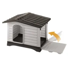 Buda Dla Psa Ferplast Dogvilla 88 X 72 X 65 Cm Z Żywicy Termoplastycznej, Otwierany Panel