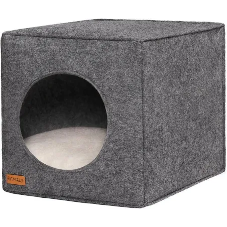Filcowy Domek Dla Kota I Małego Psa Z Wyjmowaną Poduszką 33 X 33 X 38 Cm Myanimaly Filcowy Domek Dla Kota I Małego Psa Z Wyjmowaną Poduszką 33 X 33 X 38 Cm Myanimaly