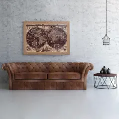 OBRAZ DREWNIANY ORBIS SMARTWOODS 120 x 80 CM ELEGANCKA DEKORACJA Z DREWNA BRZOZOWEGO