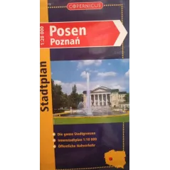 POSEN POZNAŃ PLAN MIASTA WERSJA NIEMIECKA