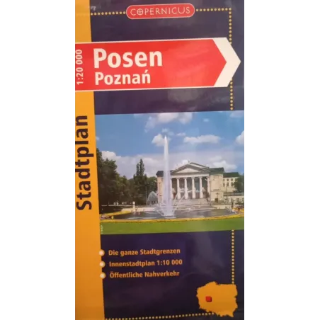 POSEN POZNAŃ PLAN MIASTA WERSJA NIEMIECKA