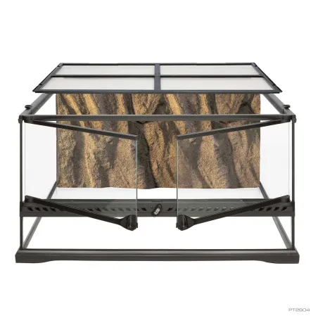 Exo Terra Terrarium 60 X 45 X 30 Cm Z Tłem Strukturalnym – Idealne Dla Gadów Ii Gatunek
