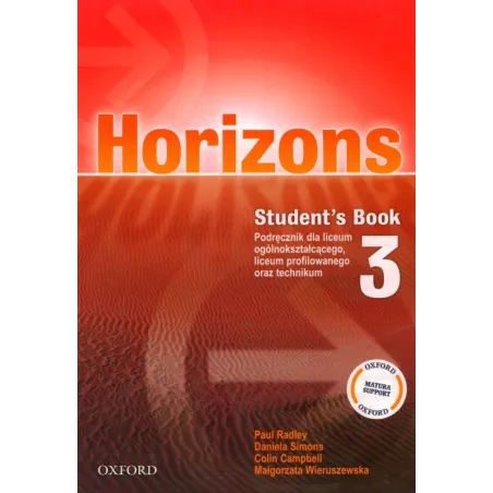 HORIZONS 3 PODRĘCZNIK Paul Radley - Oxford