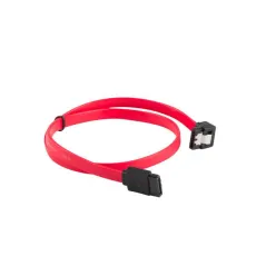 KABEL SATA III 30CM KĄTOWY DO DYSKU HDD/SSD Z ZATRZASKAMI - 7 PIN