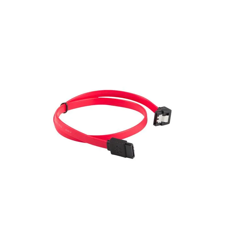 KABEL SATA III 30CM KĄTOWY DO DYSKU HDD/SSD Z ZATRZASKAMI - 7 PIN