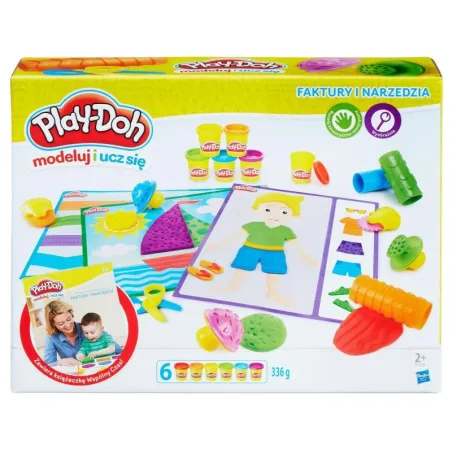 Ciastolina Play-Doh Modeluj I Ucz Się Faktury I Narzędzia Hasbro 3+