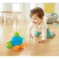 ZABAWKA DO RACZKOWANIA ODJAZDOWY ŻÓŁWIK FISHER PRICE 9M+