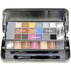 The Color Workshop Hello Beautiful – Zestaw Do Makijażu (18 Cieni, Bronzer, Rozświetlacz, Pędzle, Etui)