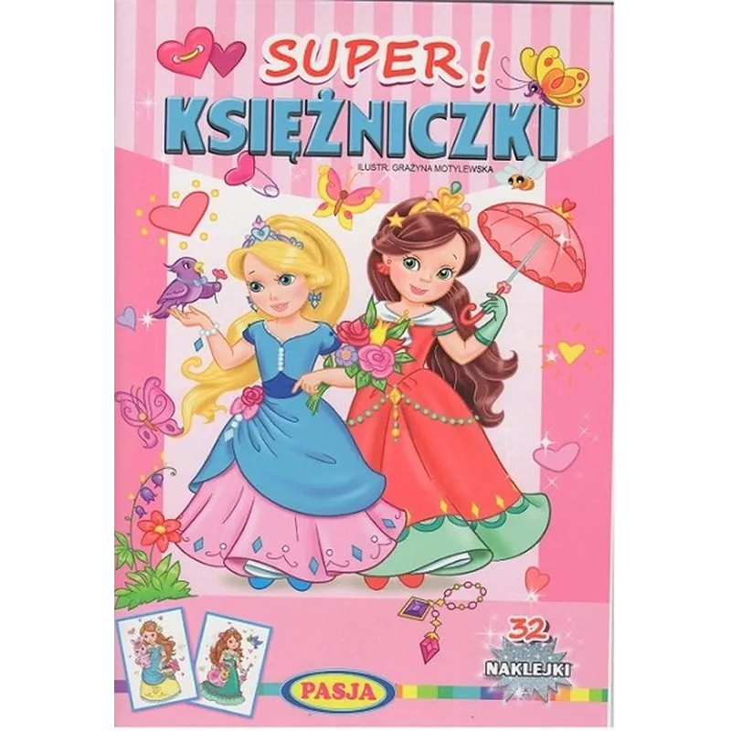 SUPER KSIĘŻNICZKI 32 NAKLEJKI 