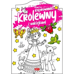 KOLOROWANKI KRÓLEWNY Z NAKLEJKAMI