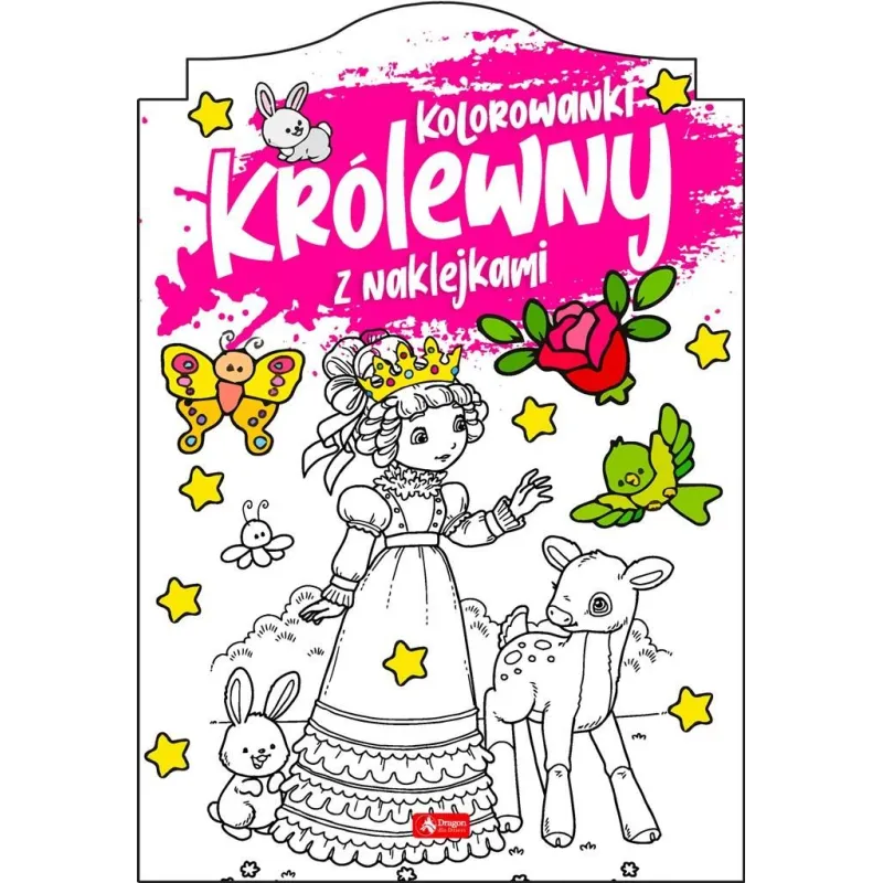 KOLOROWANKI KRÓLEWNY Z NAKLEJKAMI