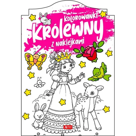 KOLOROWANKI KRÓLEWNY Z NAKLEJKAMI