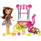 Enchantimals Lalka Małpka Z Wózkiem Z Owocami Mattel 4+ Enchantimals Lalka Małpka Z Wózkiem Z Owocami Mattel 4+