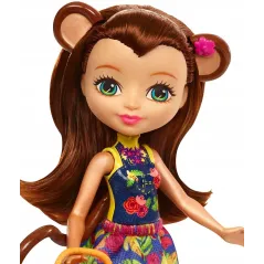 ENCHANTIMALS LALKA MAŁPKA Z WÓZKIEM Z OWOCAMI MATTEL 4+