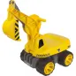 Jeździk Dla Dzieci Koparka Big Maxi Digger 70 Cm Do 50 Kg Żółto-Czarna