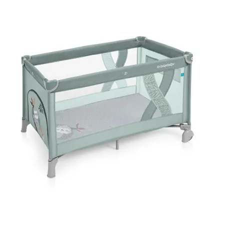 ŁÓŻECZKO TURYSTYCZNE BABY DESIGN SIMPLE 04 GREEN 120 X 60 CM