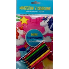 NA WSI. MINI KOLOROWANKI. MINIZESTAW Z KREDKAMI