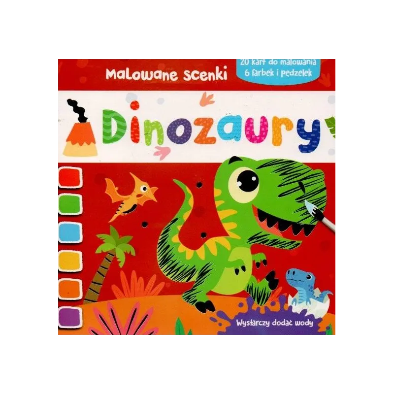 DINOZAURY. MALOWANE SCENKI