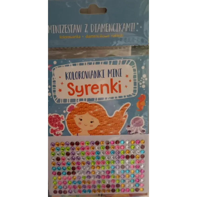 SYRENKI. MINI KOLOROWANKI. MINIZESTAW Z DIAMENCIKAMI