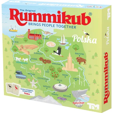 Rummikub Edycja Limitowana Polska Gra Planszowa Tm Toys 7+ Rummikub Edycja Limitowana Polska Gra Planszowa Tm Toys 7+