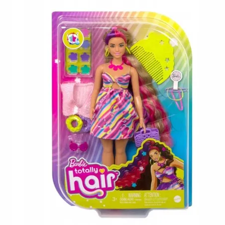 Lalka Barbie Totally Hair Kwiaty + Akcesoria Mattel 3+