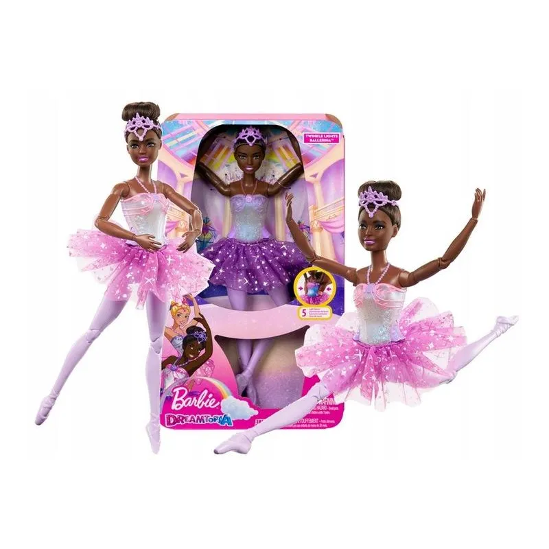LALKA BARBIE DREAMTOPIA BALETNICA MAGICZNE ŚWIATEŁKA MATTEL 3+