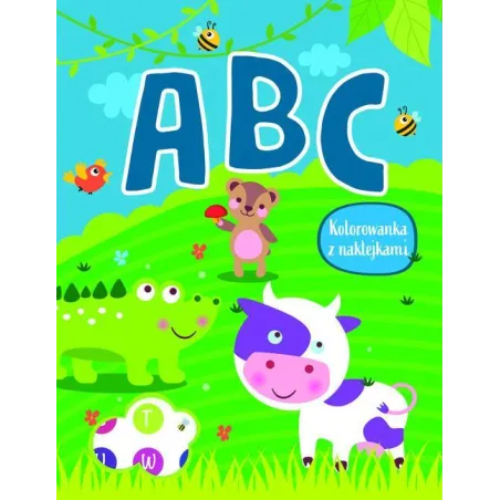 ABC. KOLOROWANKA Z NAKLEJKAMI