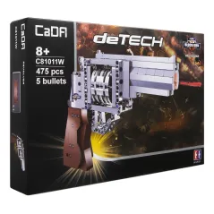 KLOCKI KONSTRUKCYJNE REVOLVER + 5 POCISKÓW 475 ELEMENTÓW CADA 8+