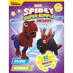 KOLORUJ! ROZWIĄZUJ! DINOZAURY MARVEL SPIDEY I SUPERKUMPLE