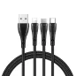 Kabel 3W1 Usb-C, Micro Usb, Lightning 120Cm, 3A, Szybkie Ładowanie Quick Charge 4.0+Mcdodo Mamba Series