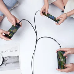 KABEL 3W1 USB-C, MICRO USB, LIGHTNING 120CM, 3A, SZYBKIE ŁADOWANIE QUICK CHARGE 4.0+MCDODO MAMBA SERIES