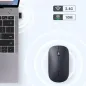Bezprzewodowa Mysz Laserowa Usb Mu001, 4000 Dpi, Czarna, Cichy Klik, Ergonomiczny Design Ugreen