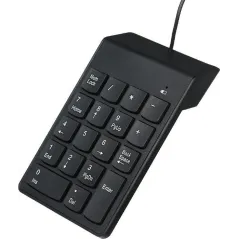 KLAVIATURA NUMERYCZNA GEMBIRD KPD-U-03 USB, CZARNA, 18 KLAWISZY, 1,45M KABEL