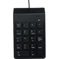 KLAVIATURA NUMERYCZNA GEMBIRD KPD-U-03 USB, CZARNA, 18 KLAWISZY, 1,45M KABEL
