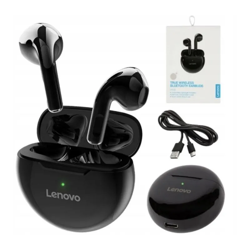SŁUCHAWKI BEZPRZEWODOWE DOUSZNE LENOVO HT38, BLUETOOTH 5.0, DO 20 H, STEROWANIE DOTYKOWE