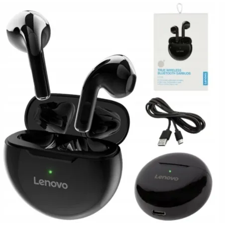 SŁUCHAWKI BEZPRZEWODOWE DOUSZNE LENOVO HT38, BLUETOOTH 5.0, DO 20 H, STEROWANIE DOTYKOWE